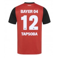 Bayer Leverkusen Edmond Tapsoba #12 Replika Hemmatröja 2024-25 Kortärmad